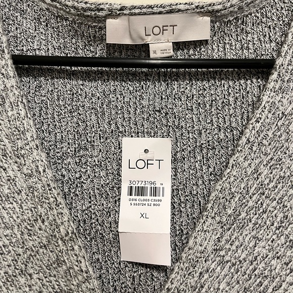 LOFT Knotted Button Midi Dress - Picture 5 of 7